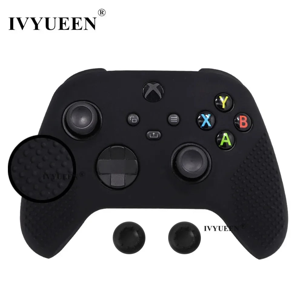 IVYUEEN MixColor Protective Silicone Skin for XBox Series S X XSS XSX Controller ThumbStick Grip Caps Gamepad Protector Cover