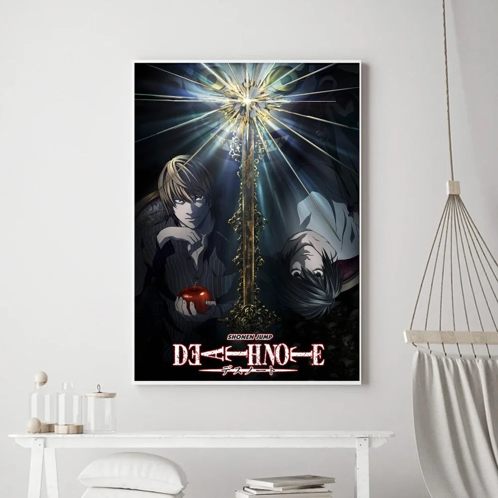 Hot Anime Death Note Poster Prints Poster Wall Painting Bedroom Living Room Wall Bar Restaurant Sticker Small