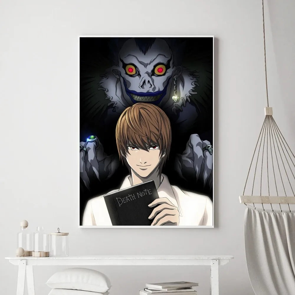 Hot Anime Death Note Poster Prints Poster Wall Painting Bedroom Living Room Wall Bar Restaurant Sticker Small