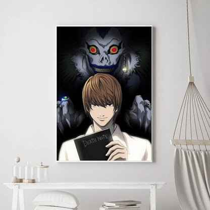 Hot Anime Death Note Poster Prints Poster Wall Painting Bedroom Living Room Wall Bar Restaurant Sticker Small