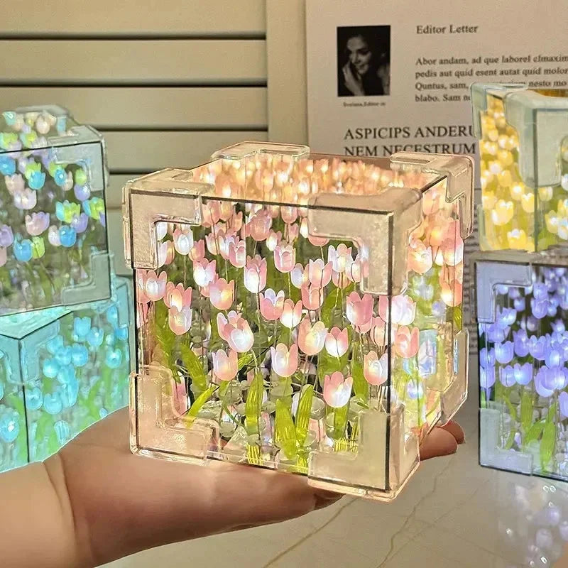 Tulip Flower Cube
