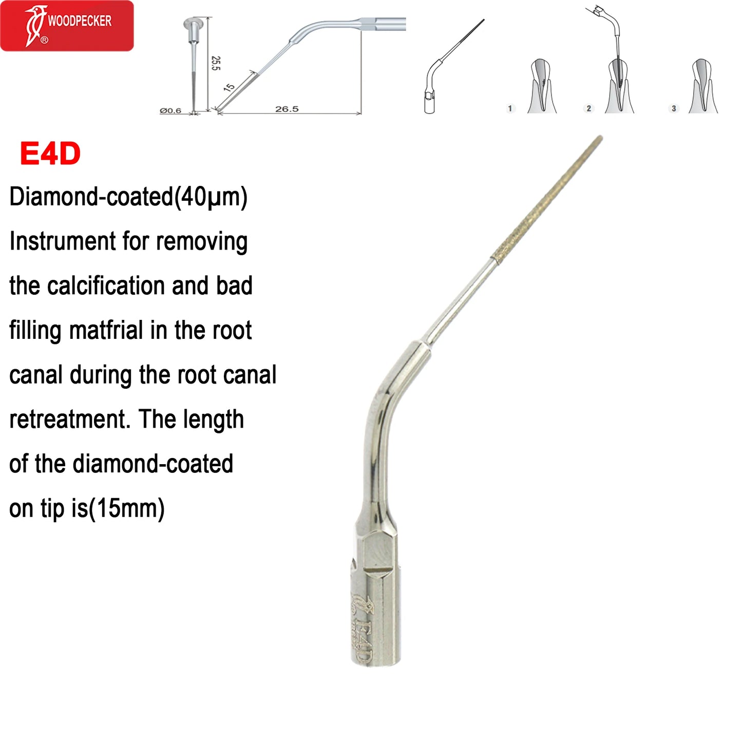 Woodpecker DTE Dental Ultrasonic Scaler Tips Scaling Endo Tip Dentistry Instruments Medical Accessories Fit EMS Satelec  NSK