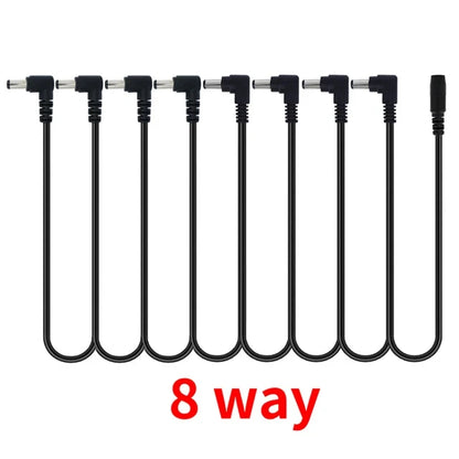 Miwayer Daisy Chain Cables 1 to 2-10 Ways Guitar Effect Pedal Power Supply Adapter 9V DC 1A Reinforced Noiseless Center Negative