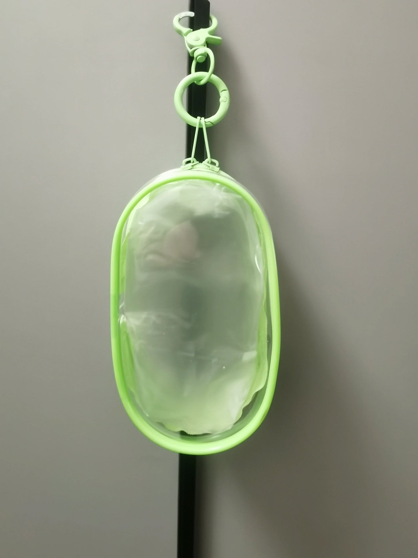 Multifunctional Clear Data Cable Storage Box Outdoor Travel Headset Storage Bag Data Cable Round Storage