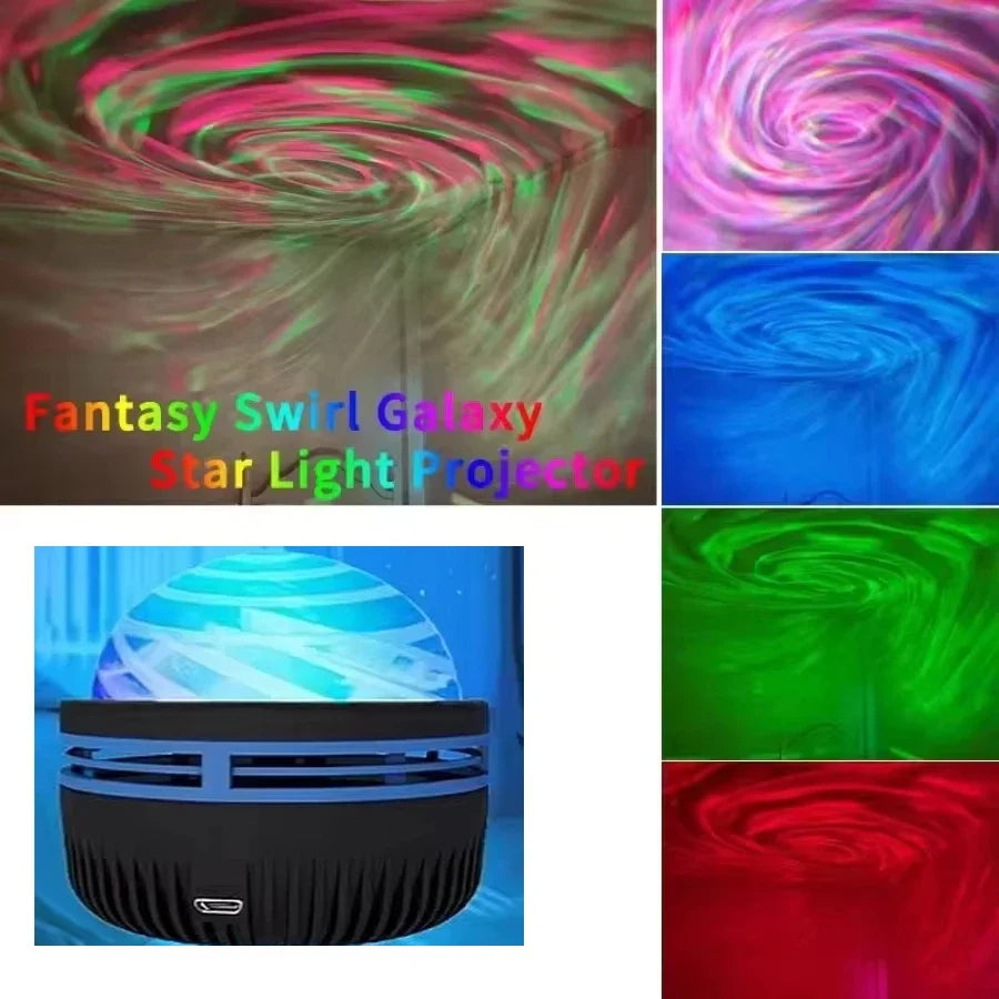 LED Galaxy Projector - Colorful Sky Night Light for Kids' Room