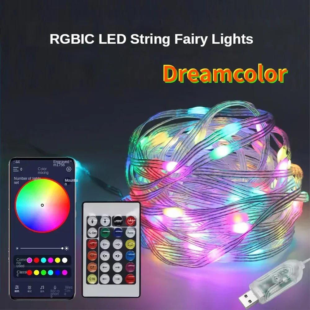 Christmas Tree LED String Lights with Smart Bluetooth App