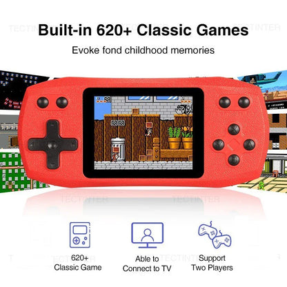 Retro Video Game Console - 620 Built-in Classic Games for Kids & Adults