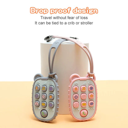 Chewable Baby Phone Toy – Soft Teether & Learning Fun for Infants