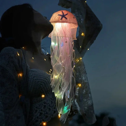 Jellyfish Lamp, Portable Flower Lamp, Girl Room Atmosphere Lamp, Bedroom Night Lamp, Home Decoration