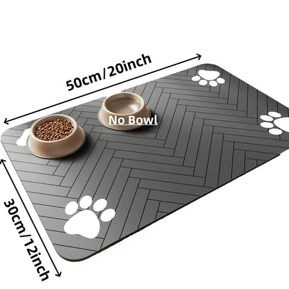 Quick-Dry Pet Feeding Mat