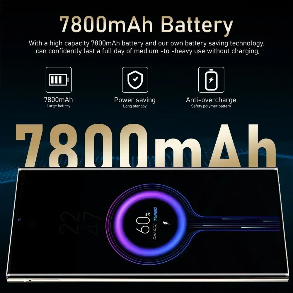 S24 Ultra Smart Mobile Phones Smartphone 5G Dual SIM Snapdragon 8 gen 3 Cell Phone 16G 1TB Android Global Version Cellphones