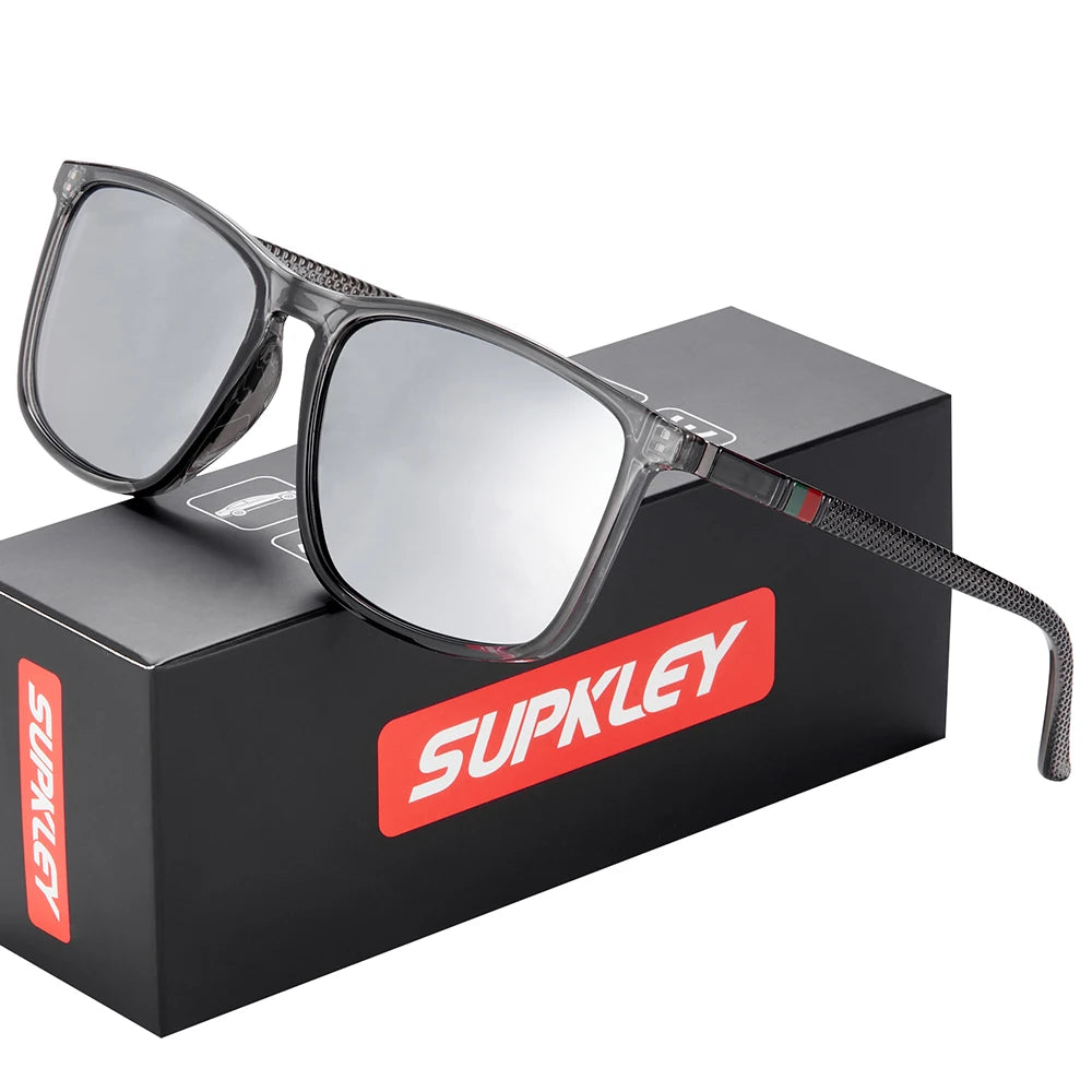 Men’s Polarized Sports Sunglasses, Lightweight Square UV400