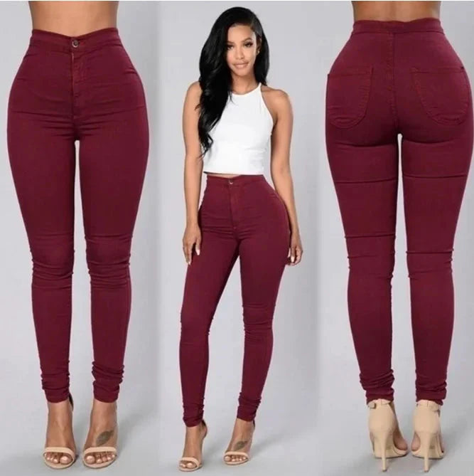 High-Waist Stretch Jeans
