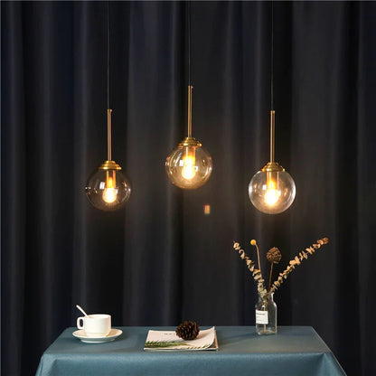 Nordic Modern Glass Ball Island Pendant