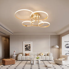 Sleek 4/6 Ring LED Chandelier