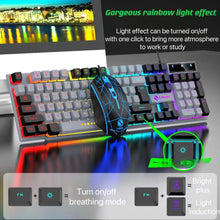 Wired Keyboard and Mouse Set - USB Luminous Mechanical Keyboard & Mouse Set for PC