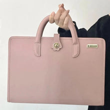 Pink Girls Casual All Match Simple Top-Handle Bags Korean Solid Trendy Chic Laptop Bag Sweet Y2k Fashion Travel Women's Handbags