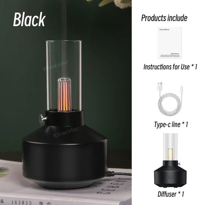 KINSCOTER Portable Mini Aroma Diffuser USB Air Humidifier Essential Oil Night Light Cold Mist Maker Sprayer for Home Gift