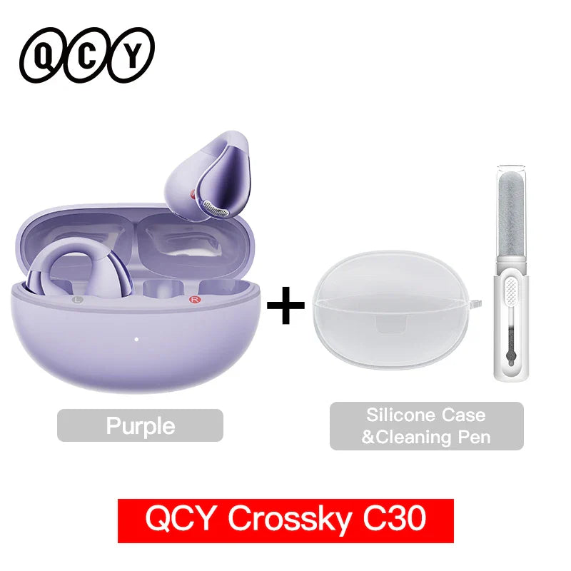 QCY C30 Open-Ear Bluetooth Sports Ear Clip Earbuds