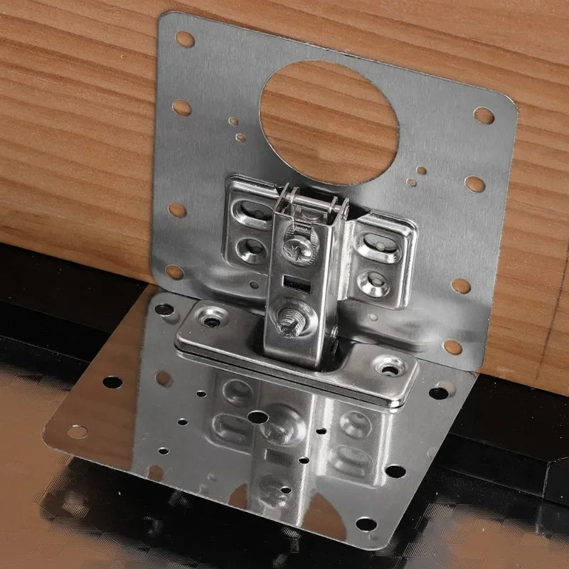 Cabinet Hinge Repair Plate Kit Kitchen Cupboard Door Hinge