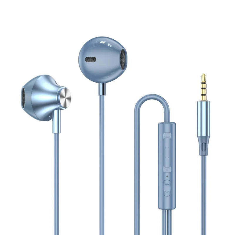 9D Stereo Type C&3.5mm Gaming Headsets Wired Earphones In-ear Headphones HiFi Bass Earphones for Samsung Earbud In Mic Handsfree
