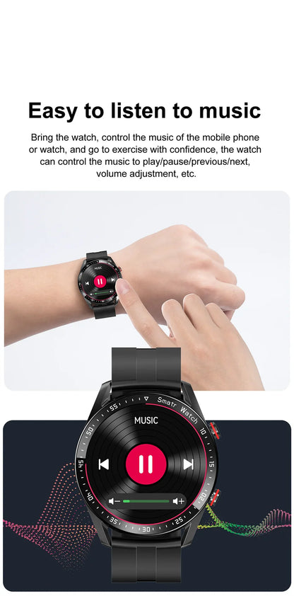 1.5" Touchscreen Smartwatch with Bluetooth Calls & Fitness Tracker