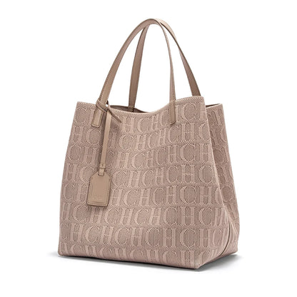 Fashionable Classic New Solid Color Outer Bag Women's Handbag Exquisite Craftsmanship Large Capacity Tote Bag