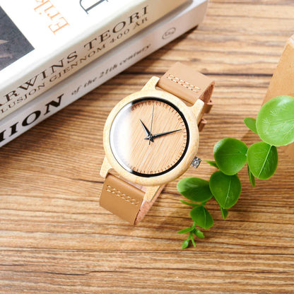 BOBO BIRD Bamboo Wood Couple Wristwatches