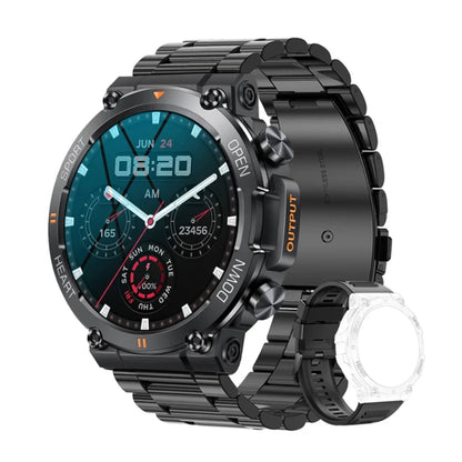 MEVADEN Steel 1.39 Bluetooth Call Smart Watch Men Sports Fitness Tracker Watches IP67 Waterproof Smartwatch for Android IOS K52