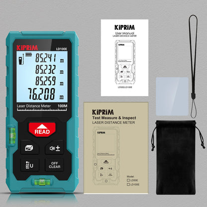 Kiprim Laser Rangefinder 50M 70M 100M Mini Laser Measurement Tool Laser Tape High Accuracy  Multiple Measurement Functions