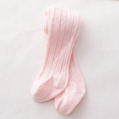 Cute Baby Girls Knit Tights Spring Autumn Winter Toddler Cotton