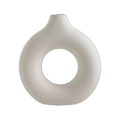Donut Shape Plastic Vase