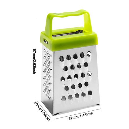 MINI Stainless Steel Four-Sided Grater Planer Multifunctional Peel Cutter Fruit Ginger Garlic Grater