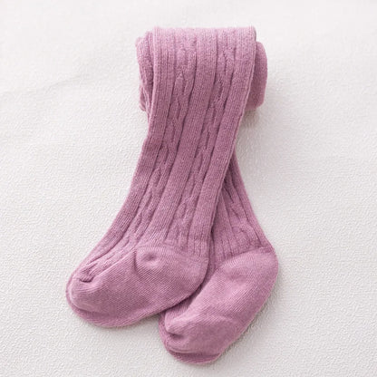 Cute Baby Girls Knit Tights Spring Autumn Winter Toddler Cotton