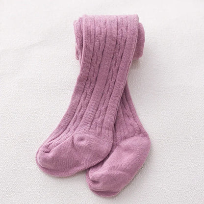 Cute Baby Girls Knit Tights Spring Autumn Winter Toddler Cotton