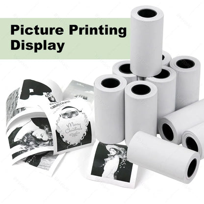 58mm Photo Label Portable Mini Thermal Printer Sticker Memo Tag Printing Cute Bluetooth Printer for IOS Android or 57mm Paper
