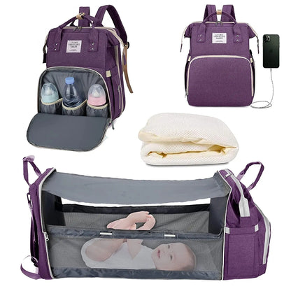 3-in-1 Diaper Bag & Baby Bed