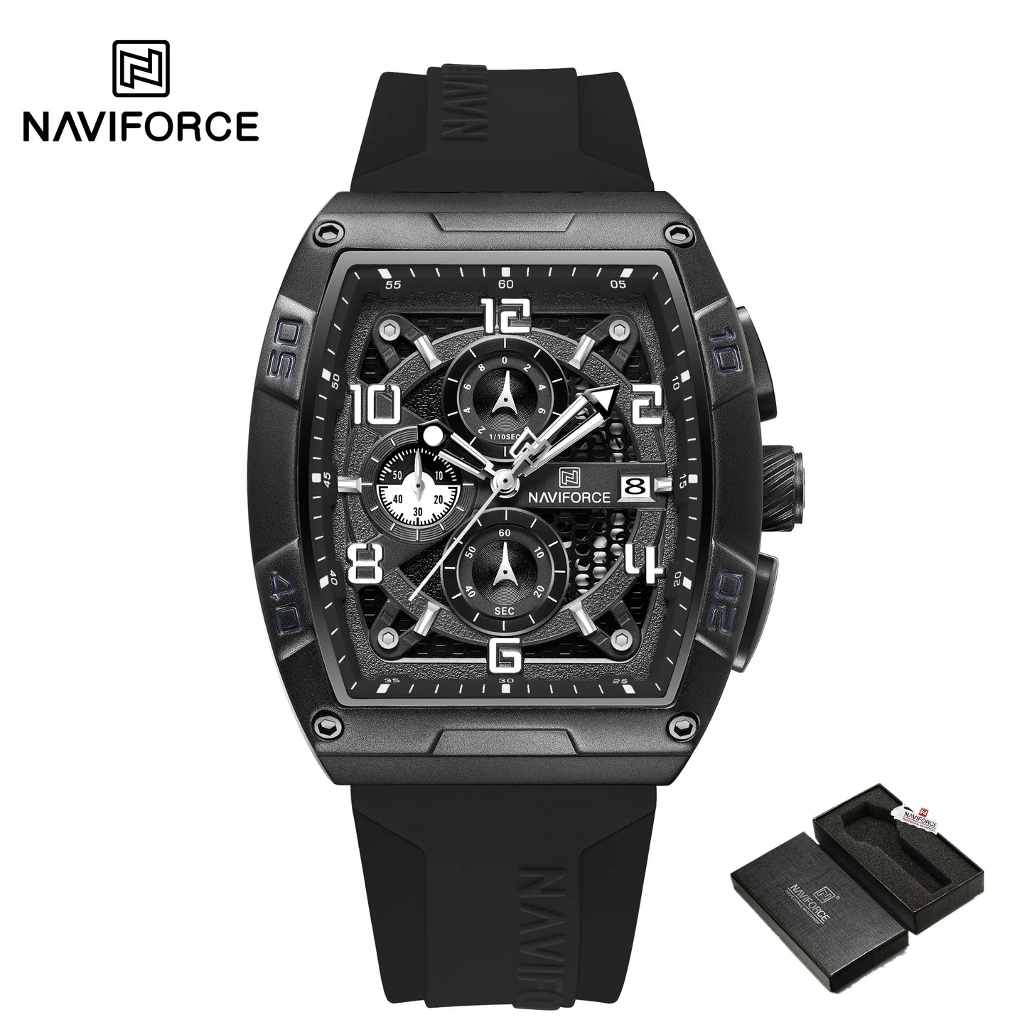 NAVIFORCE Men Quartz Multi-function Calendar Watches  Fashion Sport