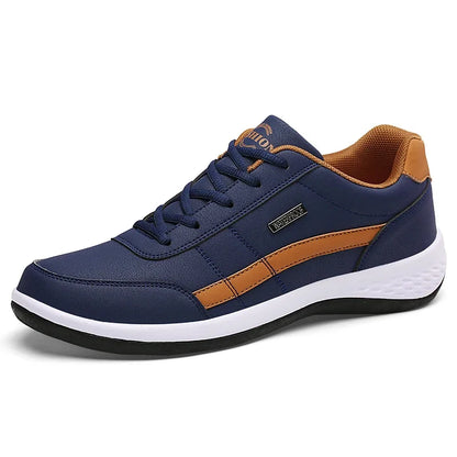 Maedef Men's Waterproof Leather Casual Sneakers 2024