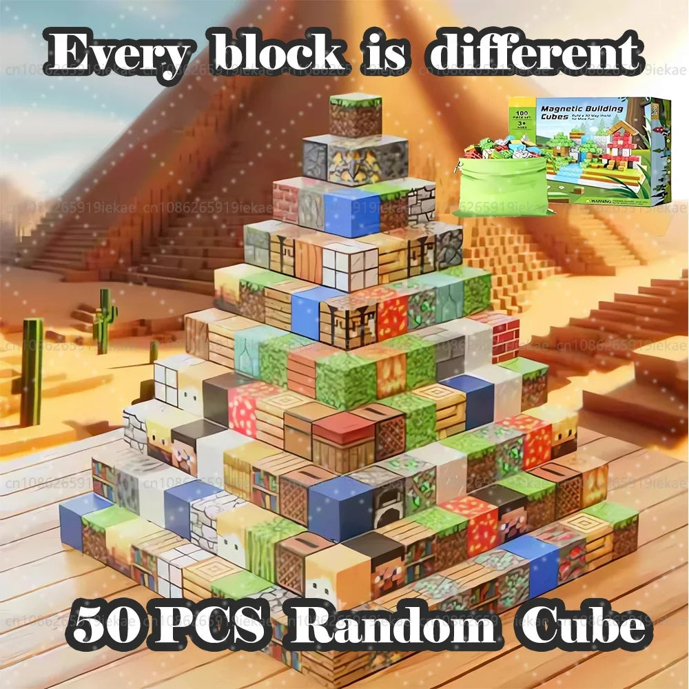 Magnetic Building Blocks Set for Kids - STEM Educational Toy for 3+
