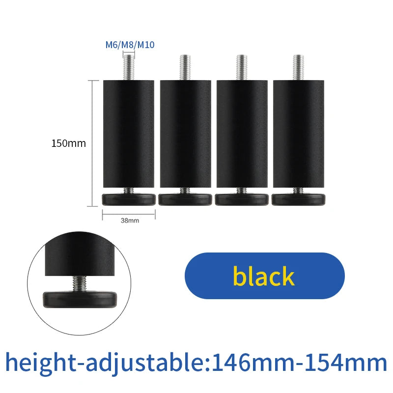 furniture height adjustment foot cabinet support feet  M8 M6 M10 leveling sofa feet  table feet fridge legs for washing machine