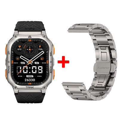 2025 Original KOSPET TANK M3 Smartwatches Men Smart Watch 480mAh AMOLED AOD Bluetooth Call Waterproof Electronic Digital Watches