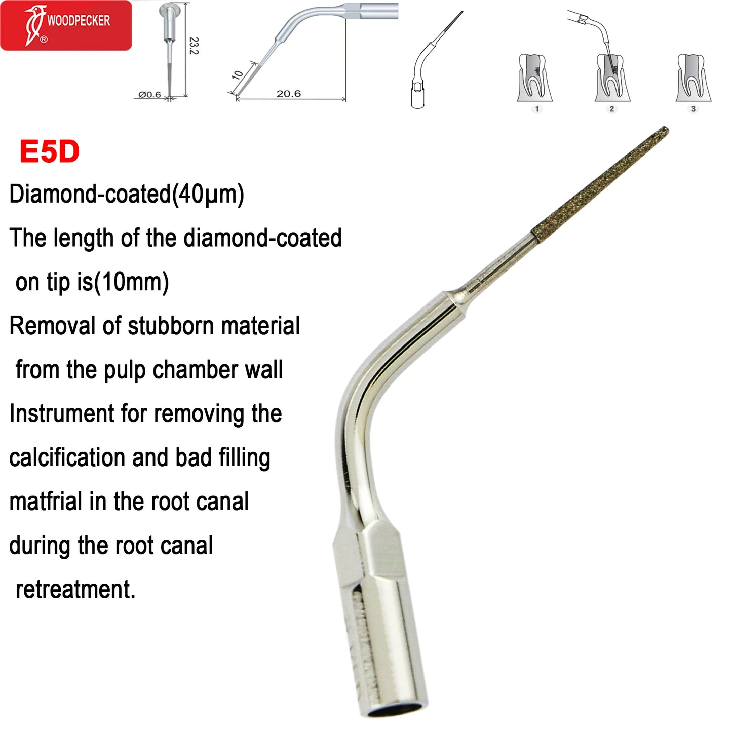 Woodpecker DTE Dental Ultrasonic Scaler Tips Scaling Endo Tip Dentistry Instruments Medical Accessories Fit EMS Satelec  NSK