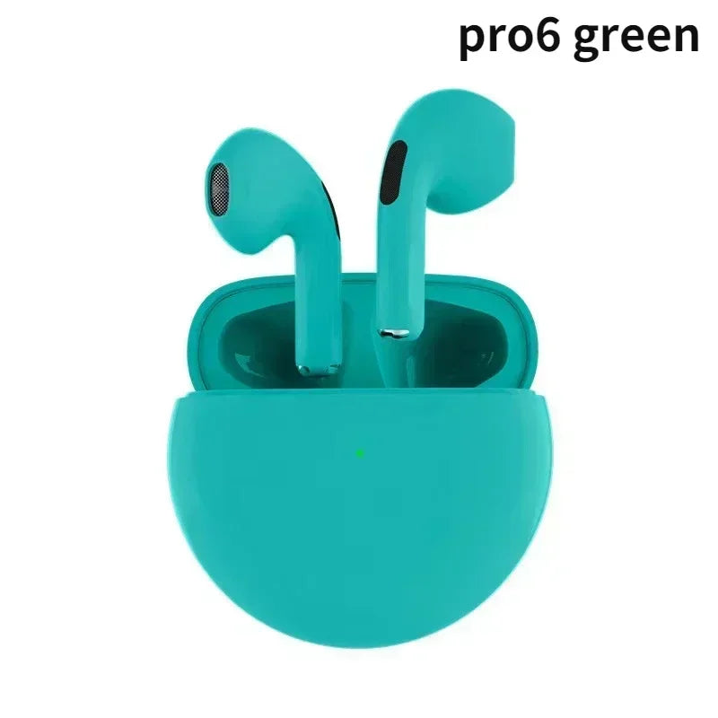 Air Pro 6 TWS Wireless Earbuds – Ultra-Lightweight Bluetooth 5.3 Headset with Mic & Charging Case