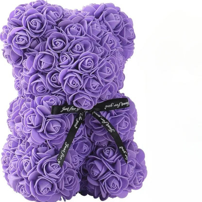 Artificial Flower Eternal Rose Teddy Bear Valentine's Day Anniversary Gifts