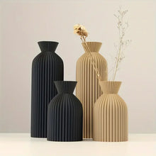 Elegant Black Plastic Vase Boho Chic Decorative Centerpiece
