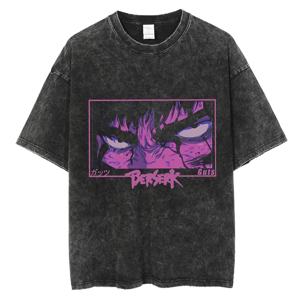 Eren Destiny Oversized Acid Wash Tee
