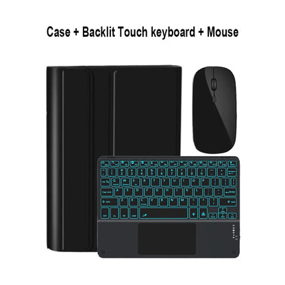 Magic Keyboard & Wireless Mouse Case for iPad & Tablet