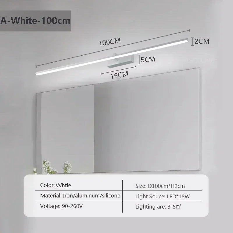 Modern LED Wall Lamp, Sleek Strip Light for Indoor Spaces