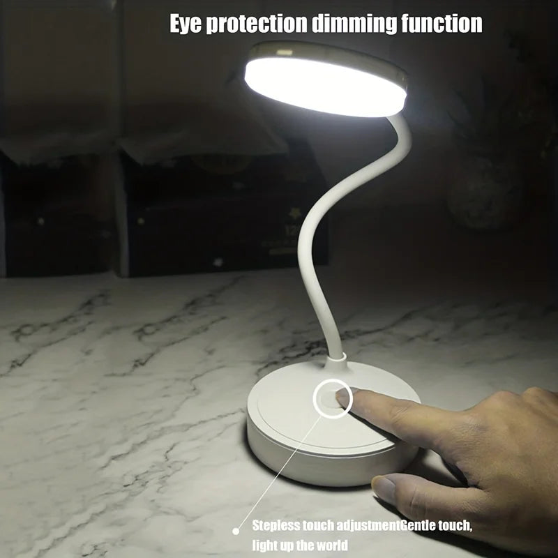USB Rechargeable LED Desk Lamp – Foldable & Eye Protection Night Light